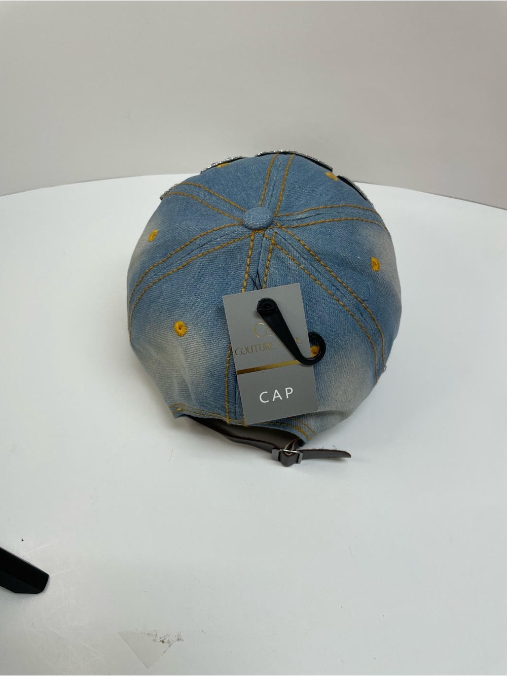 Denim Cap with Bling - Picture 3 of 5